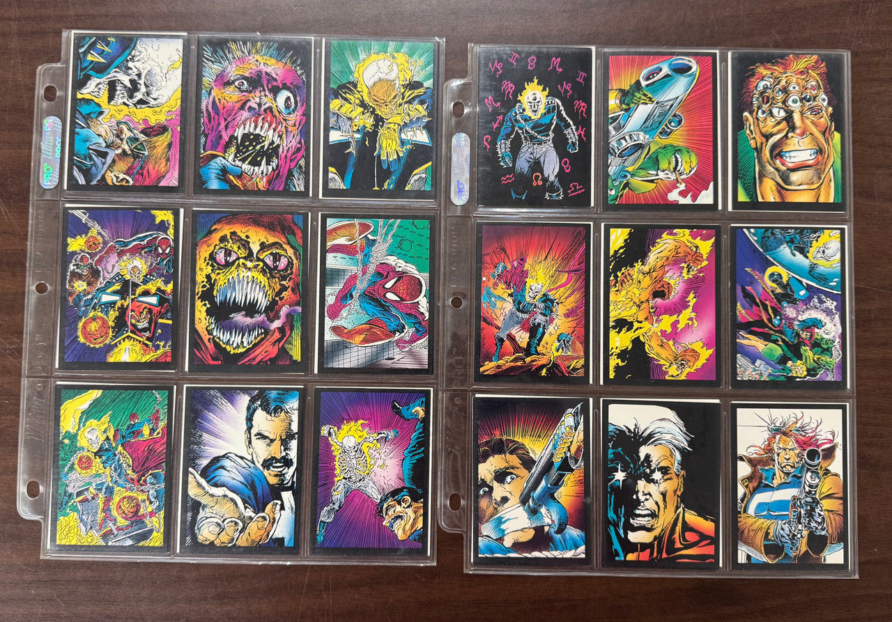 1992 Marvel Comic Images Ghost Rider II Complete Set (78) Plus G1-10 Inserts NM