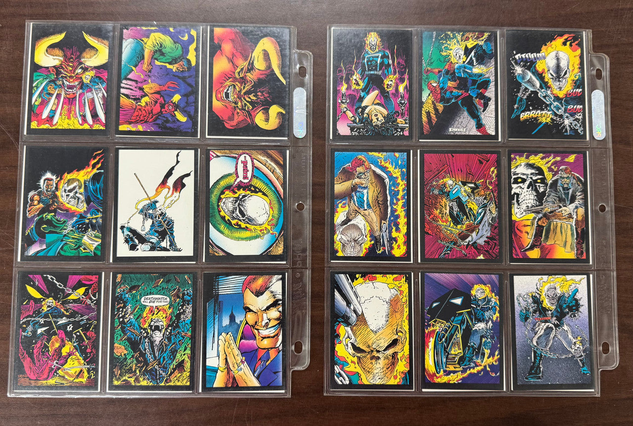 1992 Marvel Comic Images Ghost Rider II Complete Set (78) Plus G1-10 Inserts NM