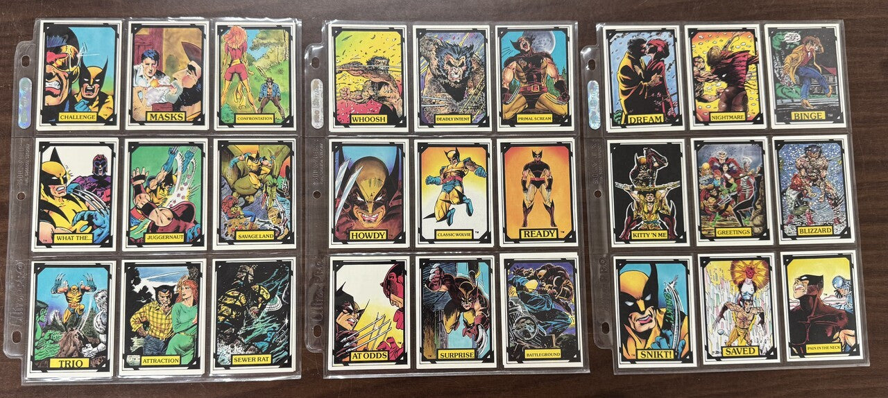 1988 Marvel Comic Images Wolverine Complete Card Set (50) NM