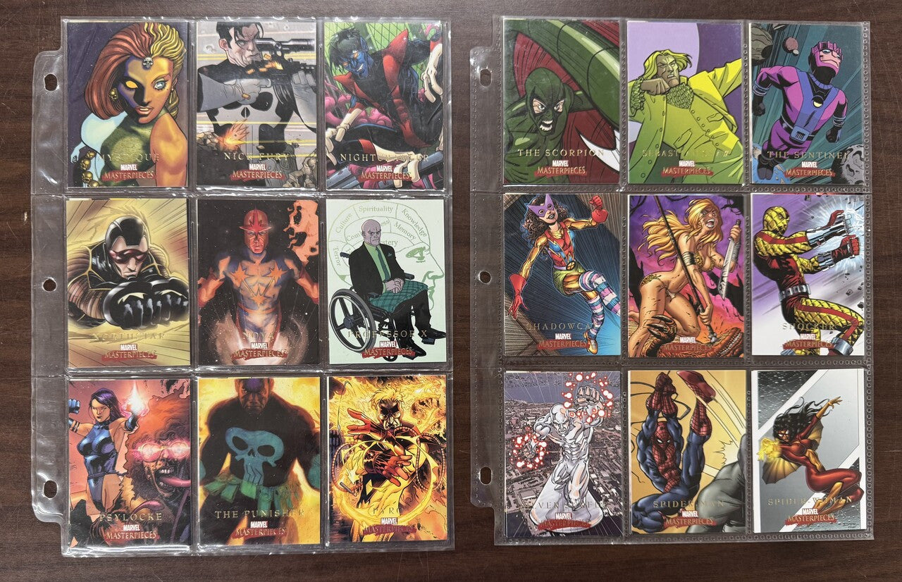 2008 Skybox Marvel Masterpieces Series 2 Complete Set (90) NM