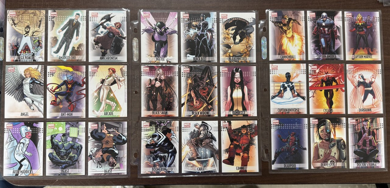 2013 Upper Deck Marvel Now! Complete Set (100) Black Print NM