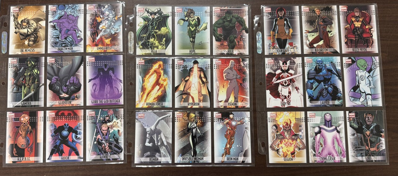 2013 Upper Deck Marvel Now! Complete Set (100) Black Print NM