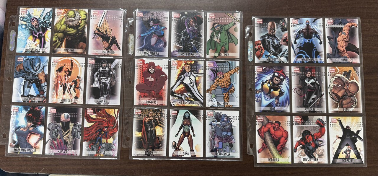 2013 Upper Deck Marvel Now! Complete Set (100) Black Print NM