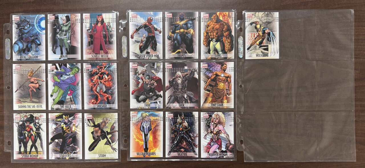 2013 Upper Deck Marvel Now! Complete Set (100) Black Print NM