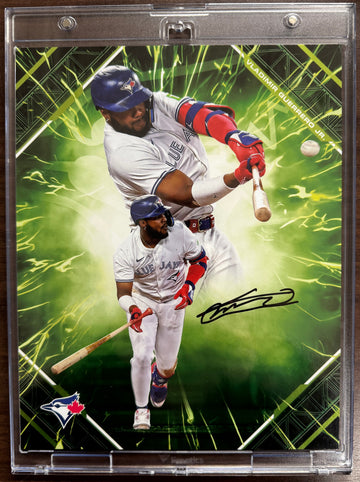 2025 Fanatics Under Wraps Emanate Vladimir Guerrero Jr. 8x10 Auto Green /99