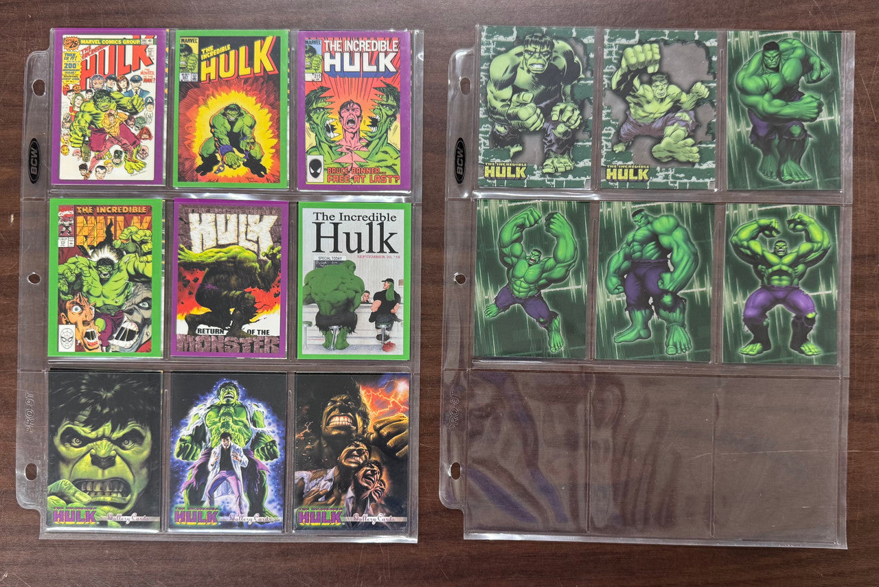 2003 Topps Marvel The Incredible Hulk Complete Set (72) + Inserts (6) NM