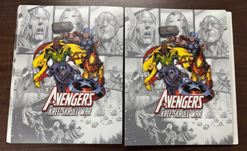 2011 Upper Deck Marvel Avengers Kree-Skull War Complete Set With Binders NM