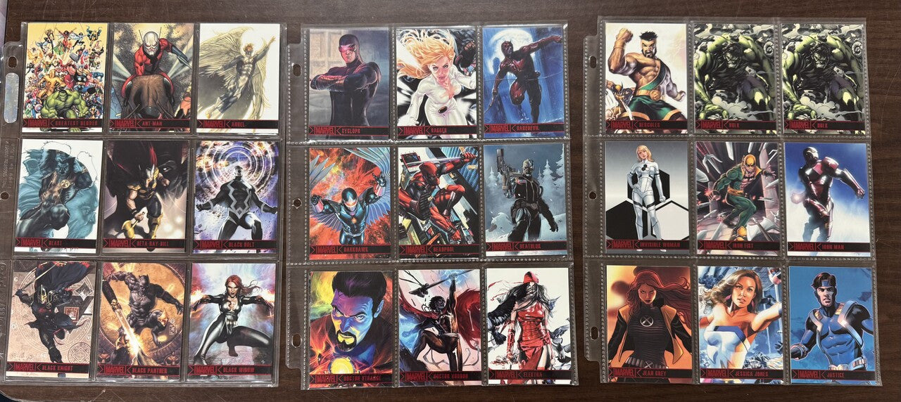 2012 Rittenhouse Marvel Greatest Heroes Complete Set (81) + P1 Card NM