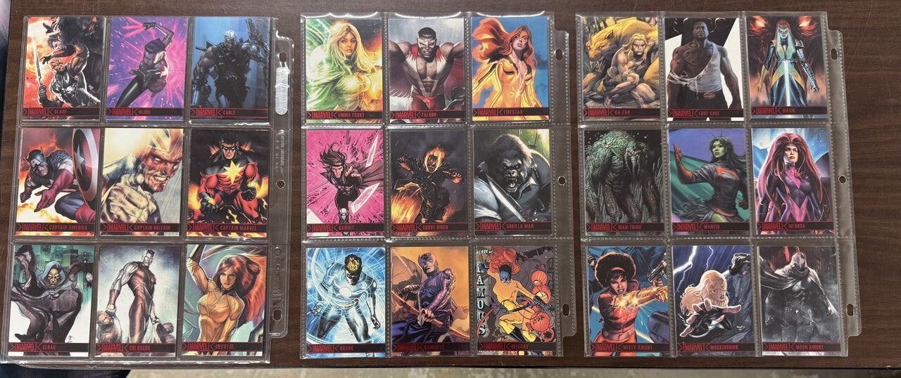 2012 Rittenhouse Marvel Greatest Heroes Complete Set (81) + P1 Card NM