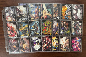 2010 Rittenhouse Marvel Heroes & Villains Complete Card Set (81) NM