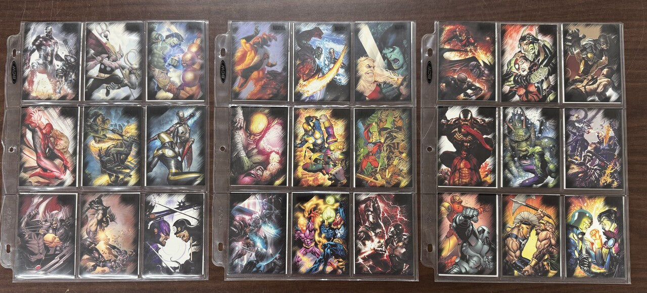 2010 Rittenhouse Marvel Heroes & Villains Complete Card Set (81) NM
