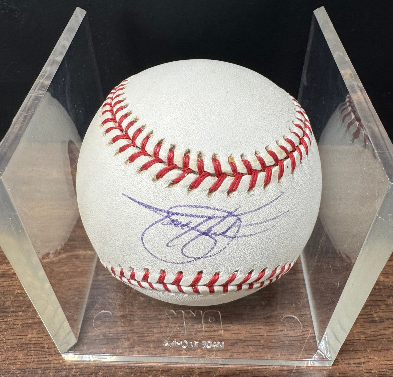Todd Helton Signed Autographed Rawlings OML Baseball Mounted Memories Authentic