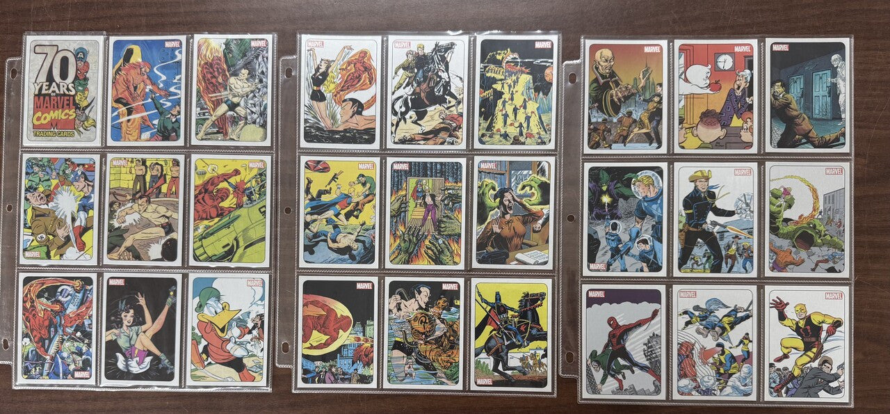 2010 Rittenhouse 70 Years of Marvel Complete Metallic Ink Set (72) + Tribute NM