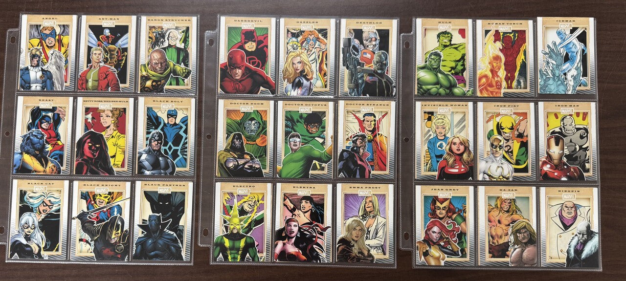 2014 Rittenhouse 75 Years of Marvel Comics Complete Card Set (90) NM