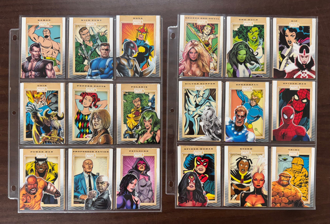 2014 Rittenhouse 75 Years of Marvel Comics Complete Card Set (90) NM