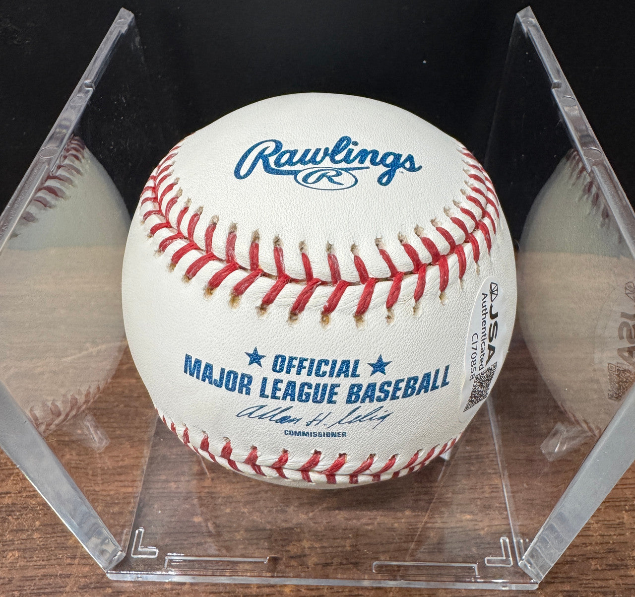 Johan Santana Signed Autographed Rawlings OML Baseball JSA *858
