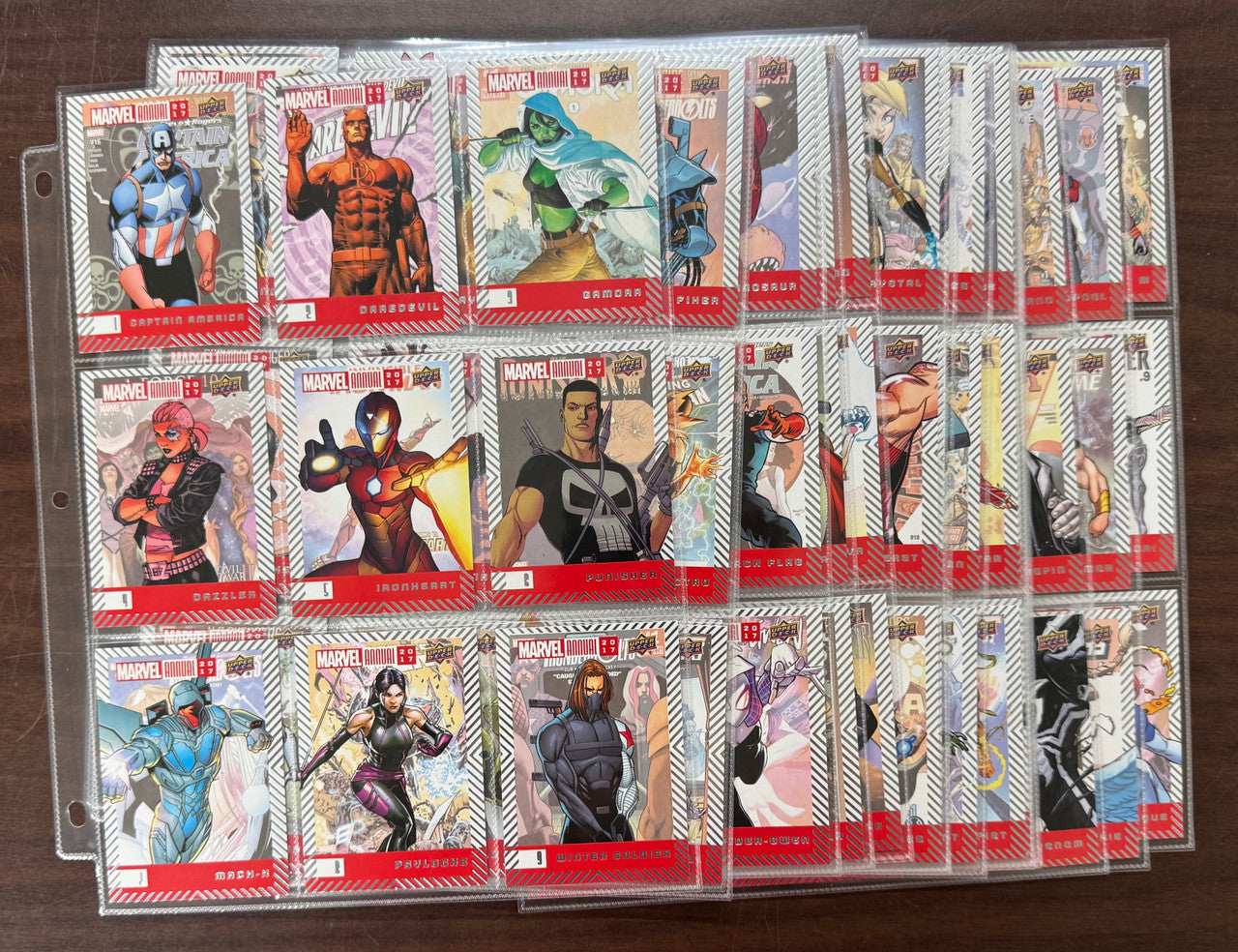 2017-18 Upper Deck Marvel Annual Complete Card Set (150) NM