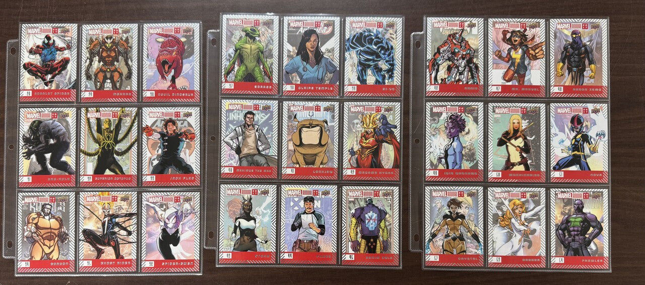 2017-18 Upper Deck Marvel Annual Complete Card Set (150) NM