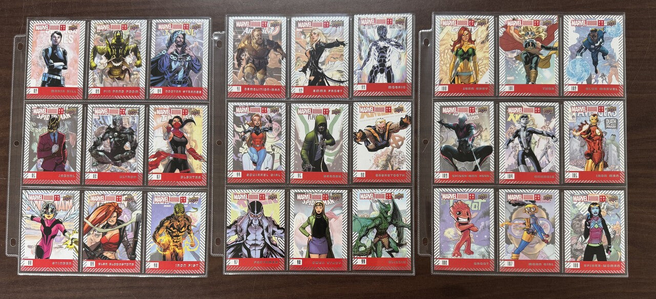 2017-18 Upper Deck Marvel Annual Complete Card Set (150) NM