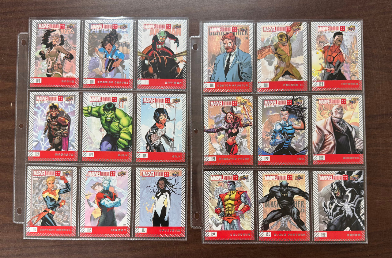 2017-18 Upper Deck Marvel Annual Complete Card Set (150) NM