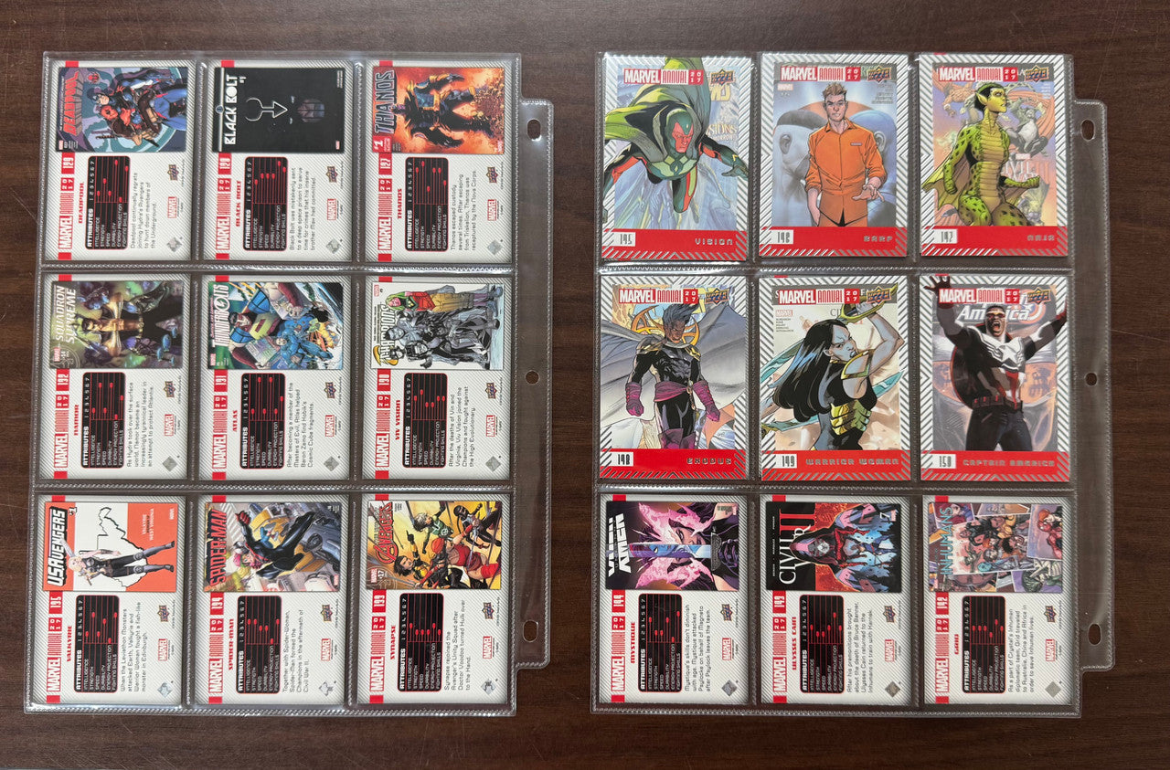 2017-18 Upper Deck Marvel Annual Complete Card Set (150) NM