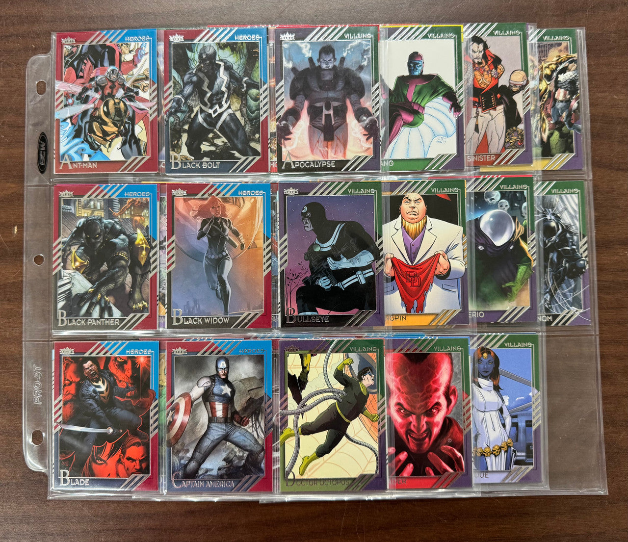 2015 Fleer Marvel Retro Complete Card Set (60) NM
