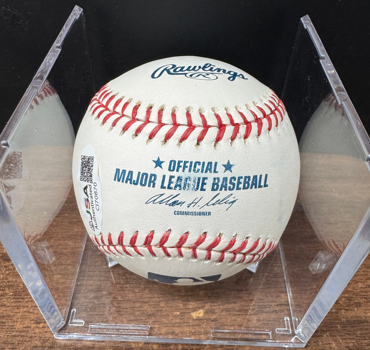 Evan Longoria Signed Autographed Rawlings OML Baseball JSA *870