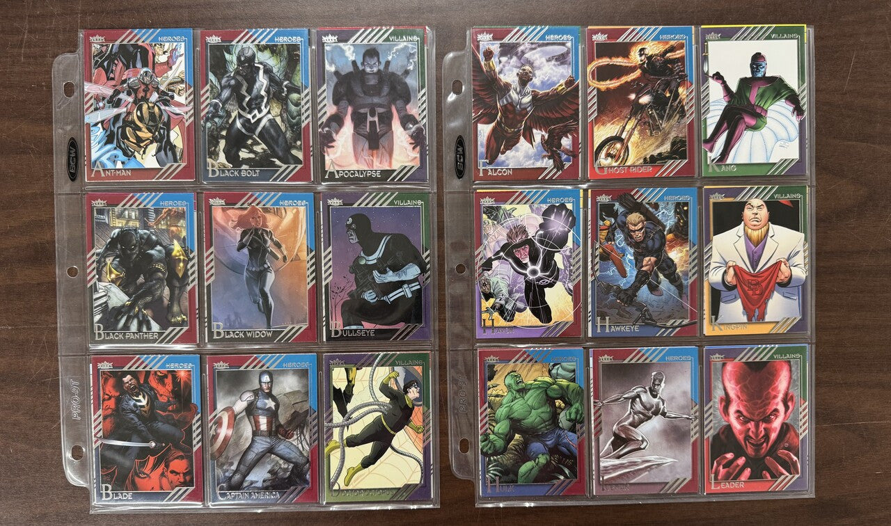 2015 Fleer Marvel Retro Complete Card Set (60) NM