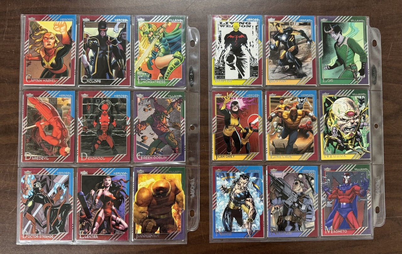 2015 Fleer Marvel Retro Complete Card Set (60) NM