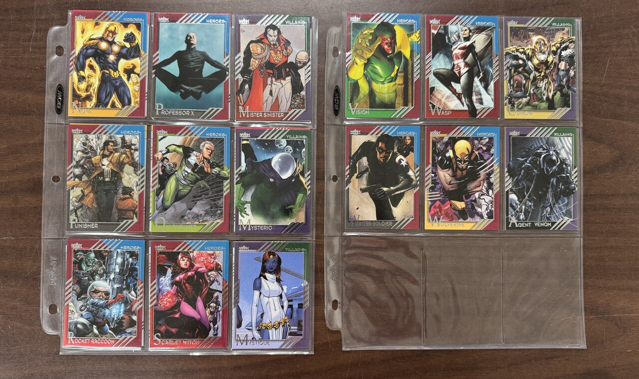 2015 Fleer Marvel Retro Complete Card Set (60) NM