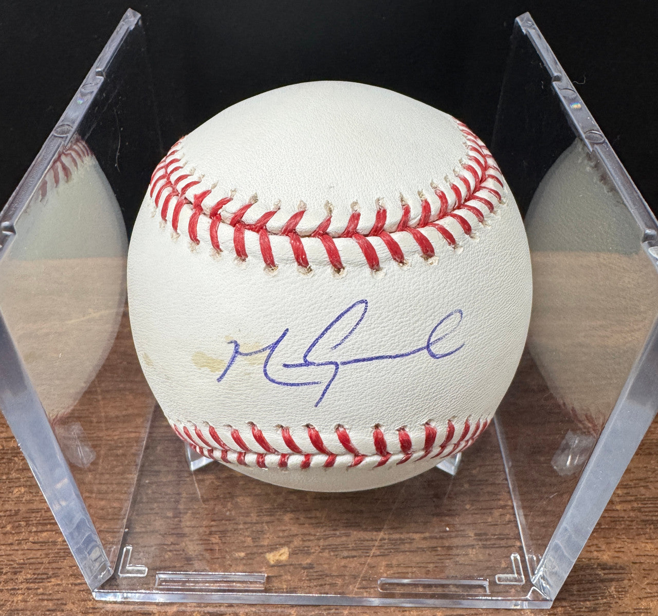Mark Grace Signed Autographed Rawlings OML Baseball JSA *859