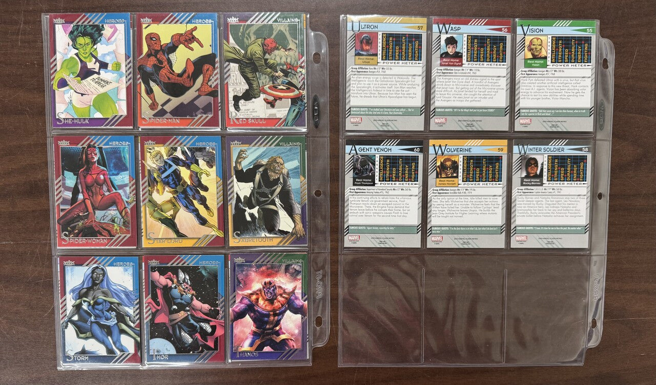2015 Fleer Marvel Retro Complete Card Set (60) NM