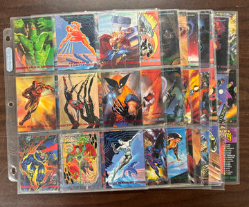 1993 Skybox Marvel Masterpieces Complete Card Set (90) NM