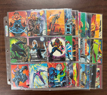 1992 Skybox Marvel Masterpieces Complete Card Set (100) + Promo NM