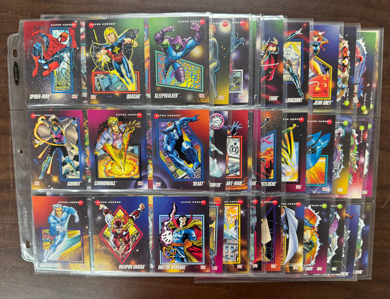 1992 Impel Marvel Universe Series 3 Partial Card Set (1-100) NM