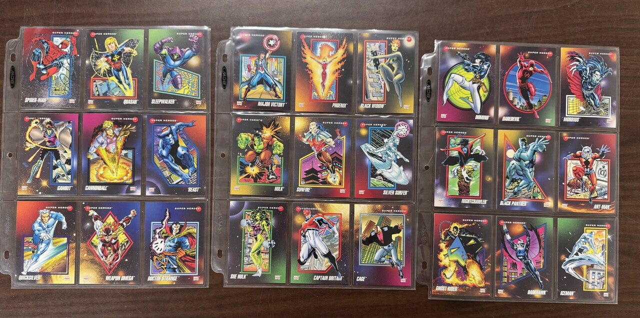 1992 Impel Marvel Universe Series 3 Partial Card Set (1-100) NM