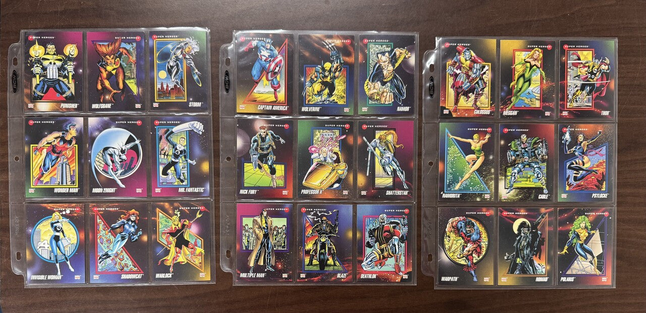 1992 Impel Marvel Universe Series 3 Partial Card Set (1-100) NM