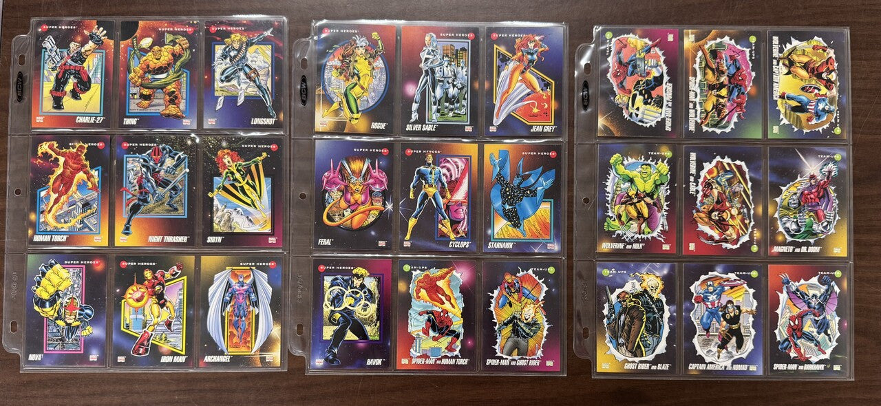 1992 Impel Marvel Universe Series 3 Partial Card Set (1-100) NM