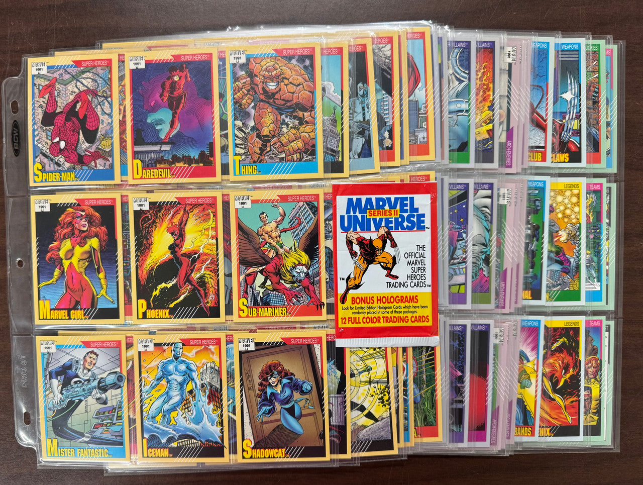 1991 Impel Marvel Universe Series 2 Complete Card Set (162) NM