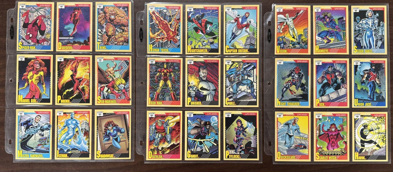 1991 Impel Marvel Universe Series 2 Complete Card Set (162) NM