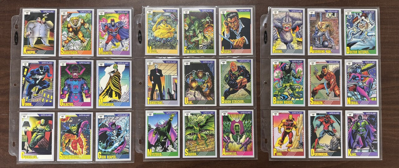 1991 Impel Marvel Universe Series 2 Complete Card Set (162) NM
