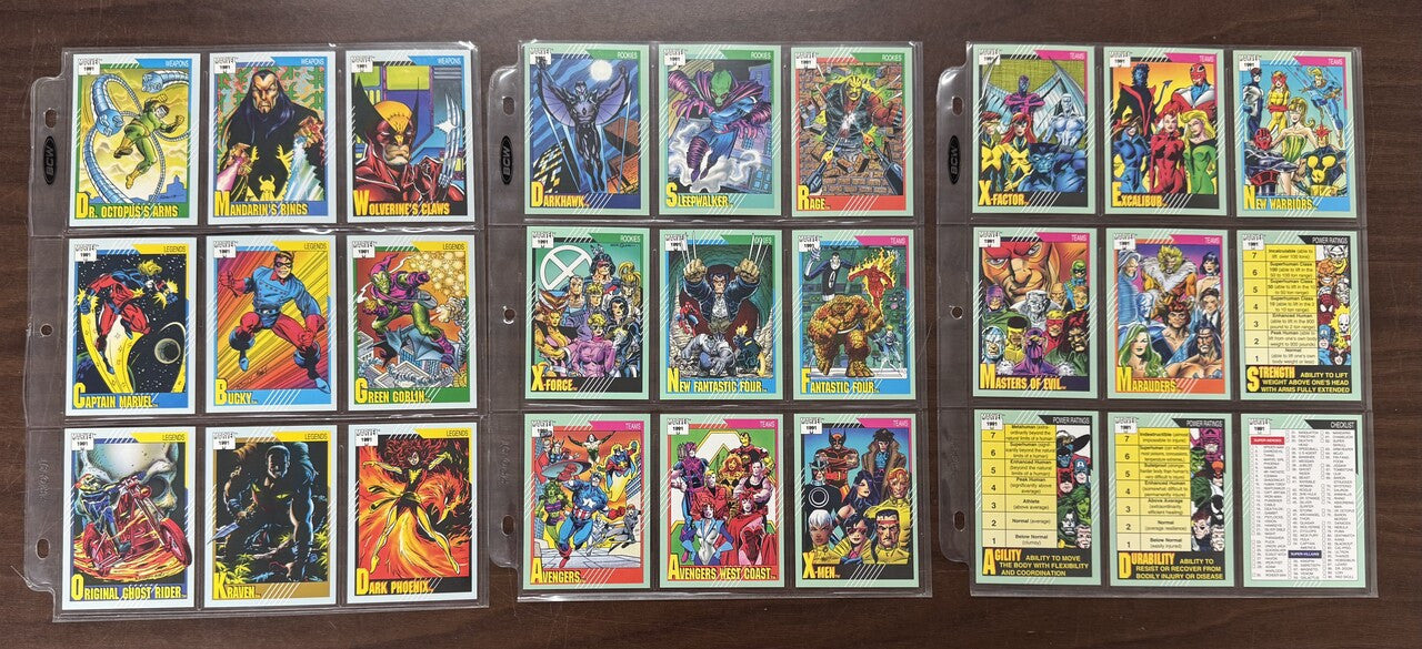 1991 Impel Marvel Universe Series 2 Complete Card Set (162) NM