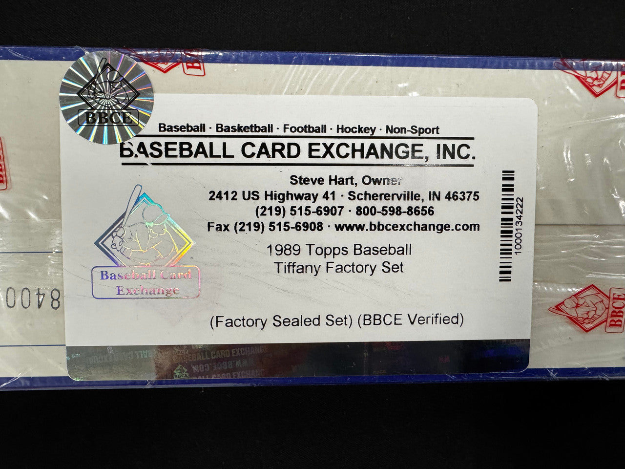 1989 Topps Tiffany Baseball Complete Factory Set BBCE Wrapped and Sealed