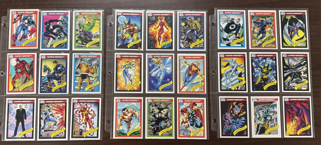 1990 Impel Marvel Universe Series 1 Complete Card Set (162) NM