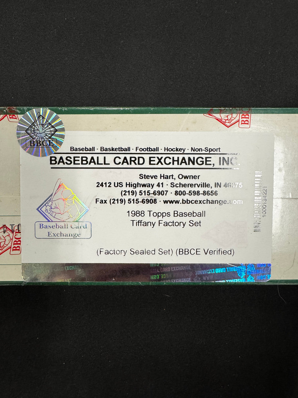 1988 Topps Tiffany Baseball Complete Factory Set BBCE Wrapped and Sealed