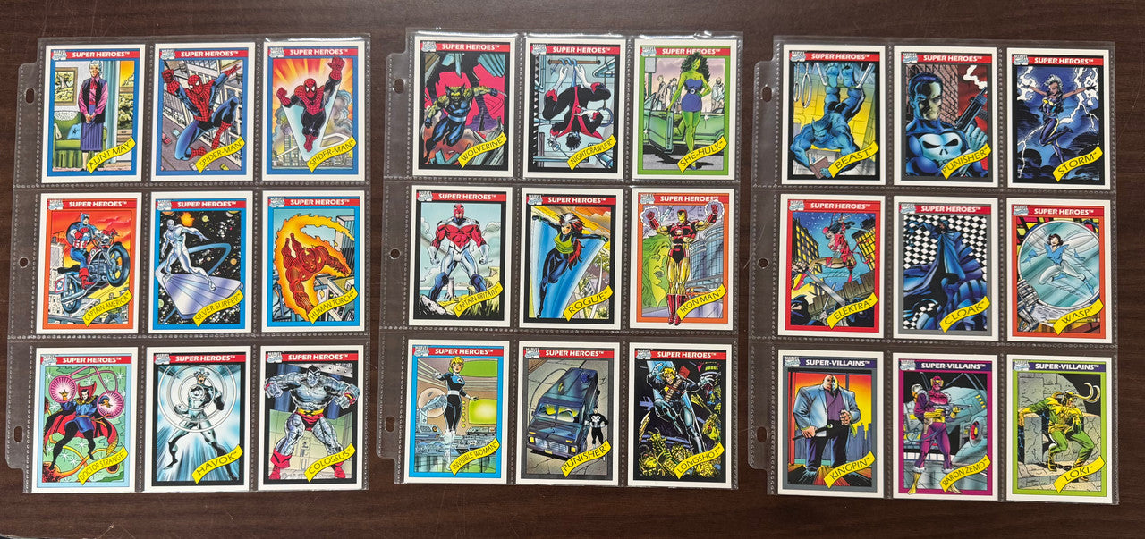 1990 Impel Marvel Universe Series 1 Complete Card Set (162) NM