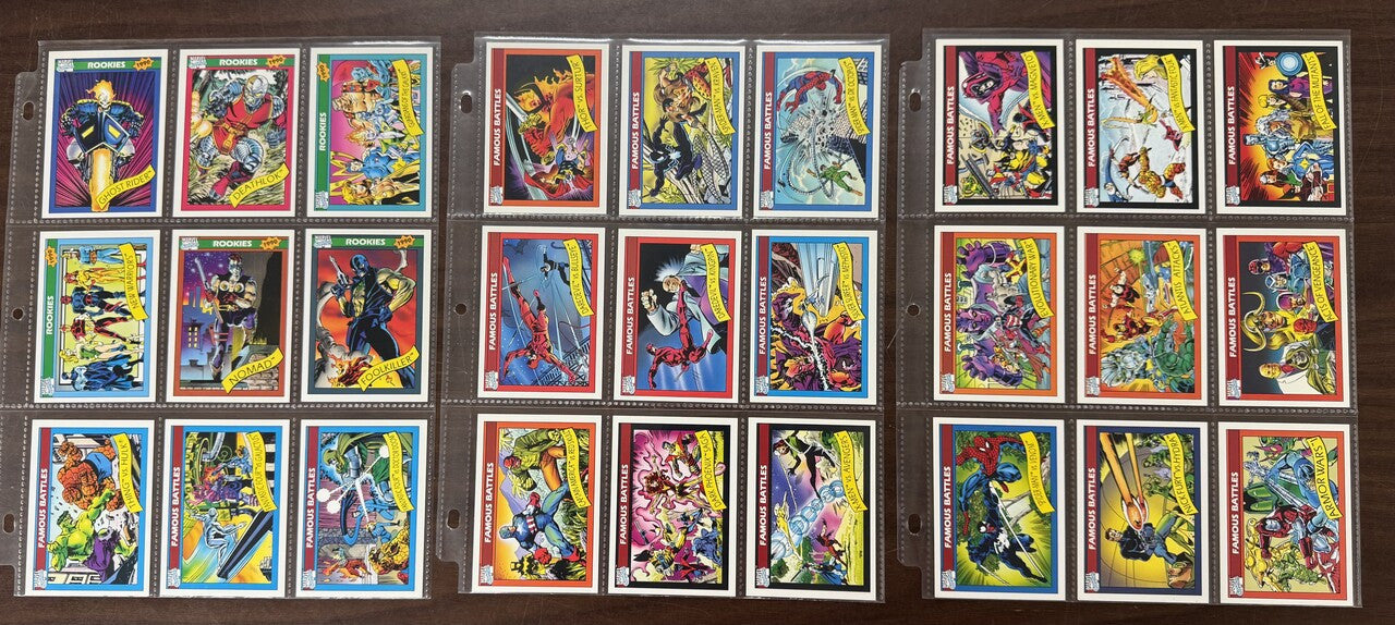1990 Impel Marvel Universe Series 1 Complete Card Set (162) NM