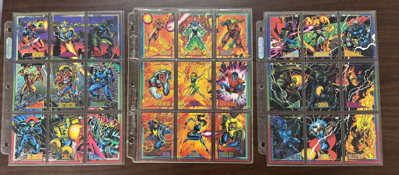 1993 Skybox Marvel Universe Series 4 Complete Card Set (180) NM