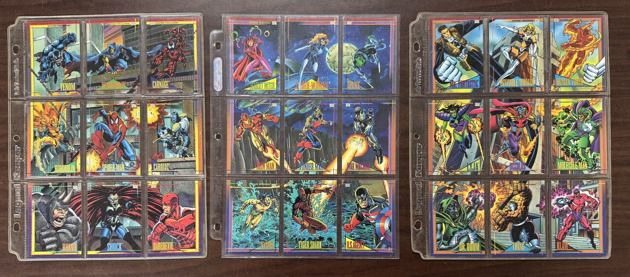 1993 Skybox Marvel Universe Series 4 Complete Card Set (180) NM