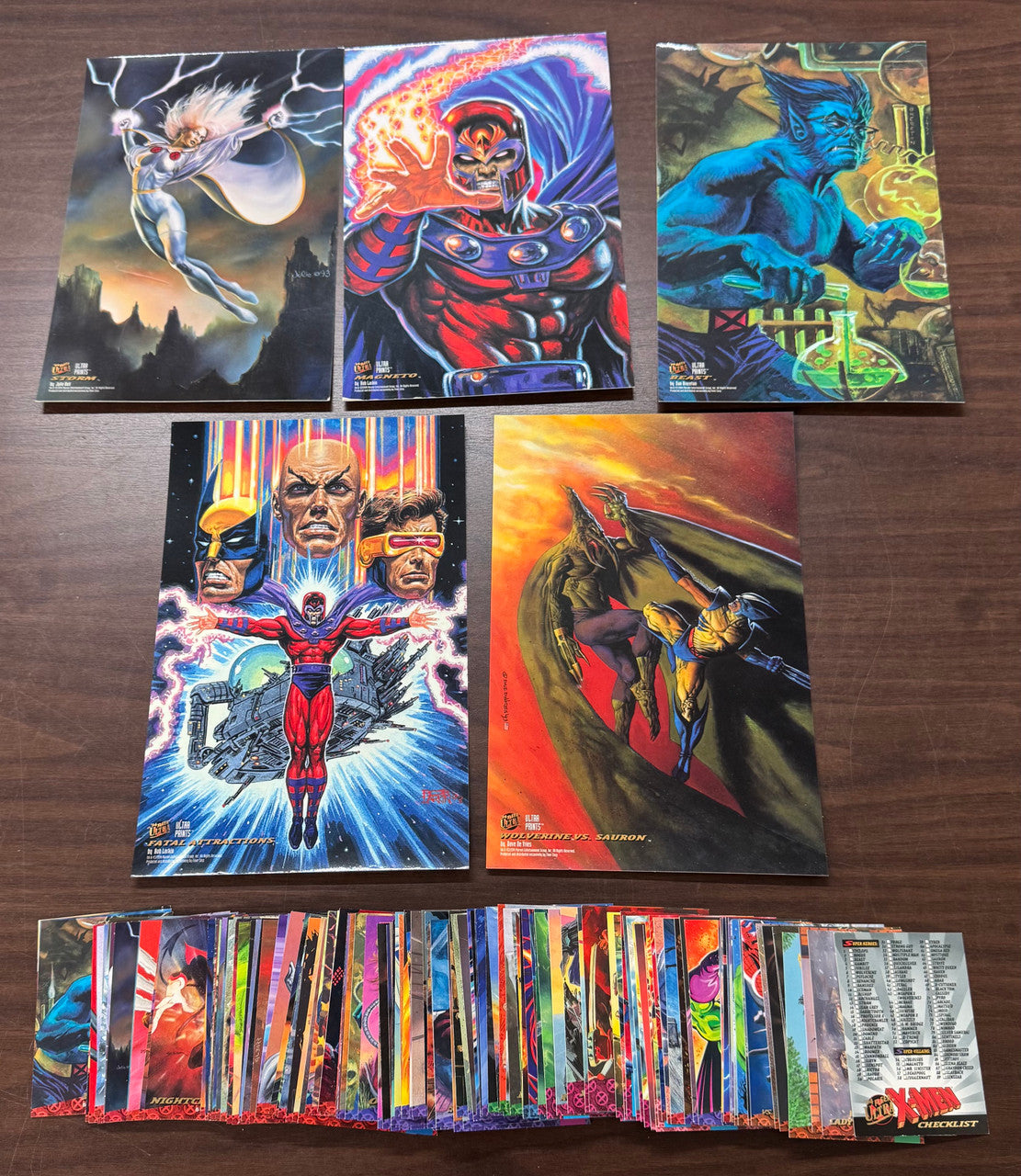 1994 Fleer Ultra X-Men Complete Card Set (150) + Box Toppers (5) NM